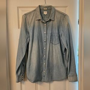 J. Crew Light Blue Casual Button Up Shirt